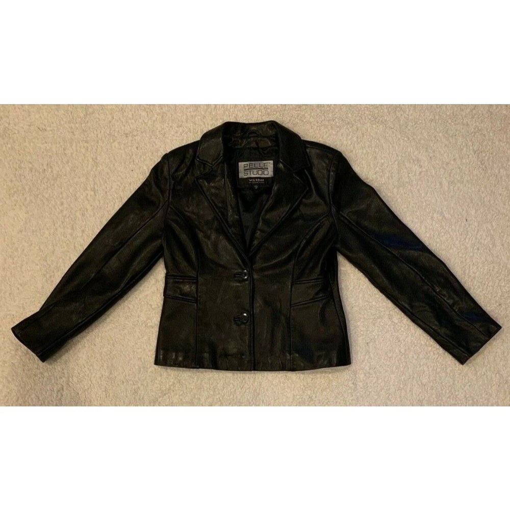 Wilsons Leather Jacket Pelle Studio black leather